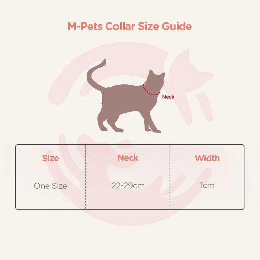 Cats M-Pets Cat Collars | M-Pets Cat Collar - Diamond - Black