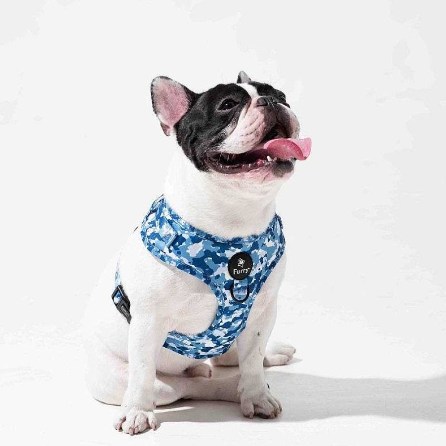 Dogs Furry Co Harnesses | Furry&Co No Pull Harness For Dogs - Cool Camo