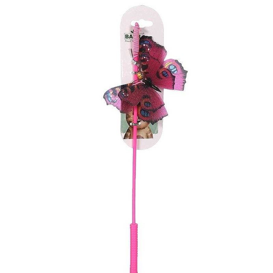 Cats Basil Toys | Basil Cat Toys - Cat Teaser Stick With Butterfly And Bell