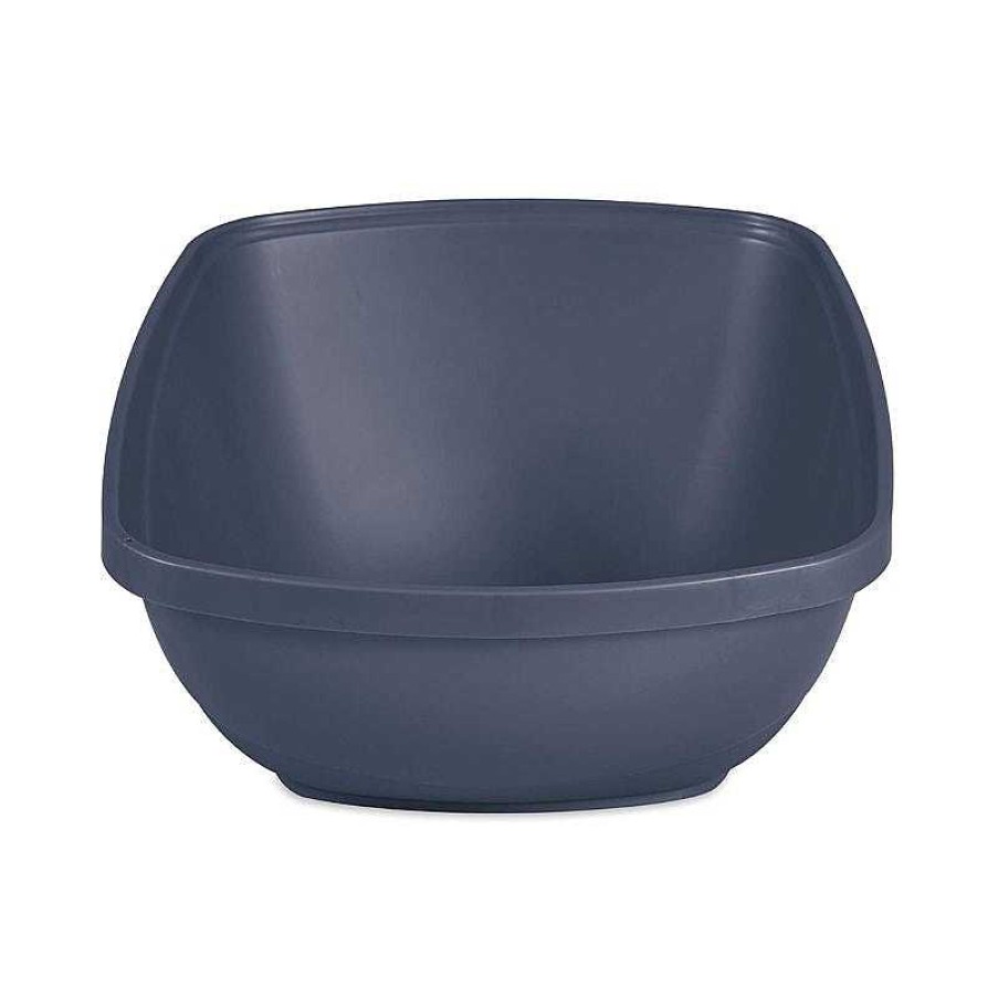 Cats Petmate Cat Litter Trays | Petmate Hi-Back Open Litter Pan - Blue Steel (Jumbo)