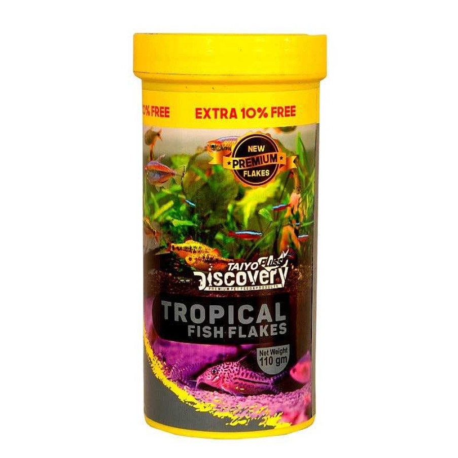 Fishes & Turtles Taiyo Pluss Discovery Flakes | Taiyo Pluss Discovery Fish Food - Tropical Flakes