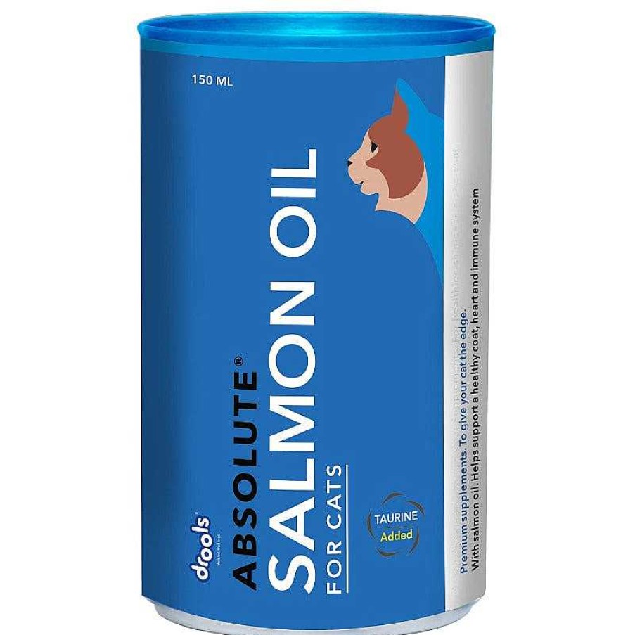 Cats Drools Vitamins & Supplements | Drools Absolute Salmon Oil Syrup For Cats (150Ml)