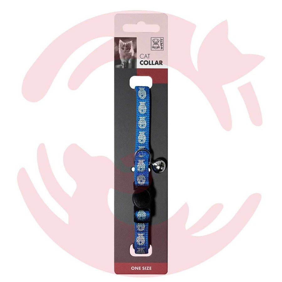 Cats M-Pets Cat Collars | M-Pets Cat Collar - Reflective - Blue