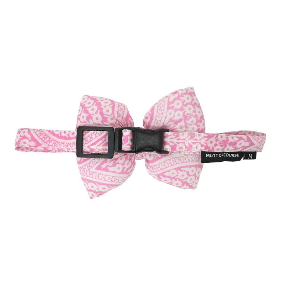 Dogs Mutt Of Course Bows & Bandanas | Mutt Of Course Bow Tie For Dogs - Blossom (Pink)