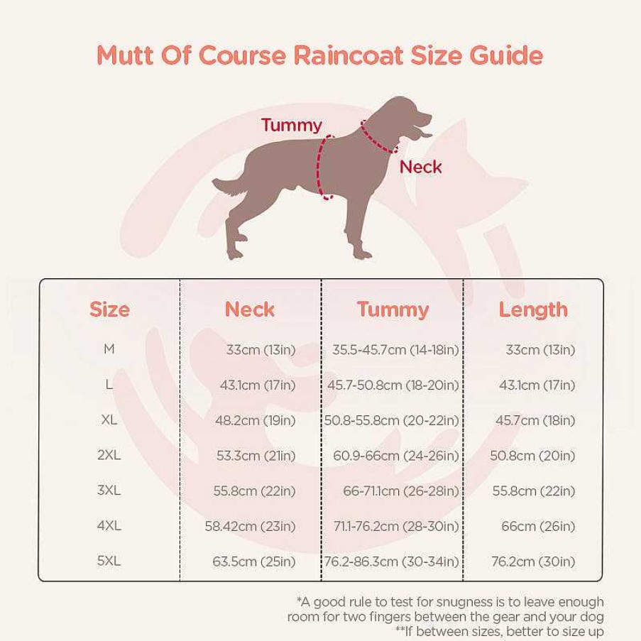 Dogs Mutt Of Course Sweaters, Raincoats & Shoes | Mutt Of Course Dog Raincoat - Red