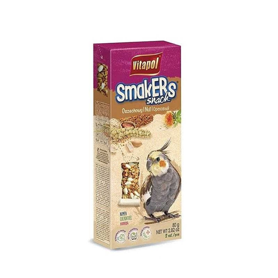 Birds Vitapol | Vitapol Smakers Snack Bird Treats For Cockatiels - Nut (90G)