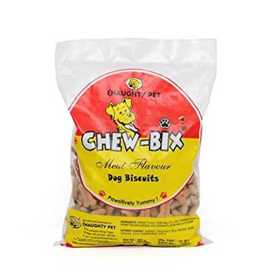 Dogs Naughty Pet Biscuits & Cookies | Naughty Pet Dog Treats - Chew Bix Non-Vegetarian (800G)