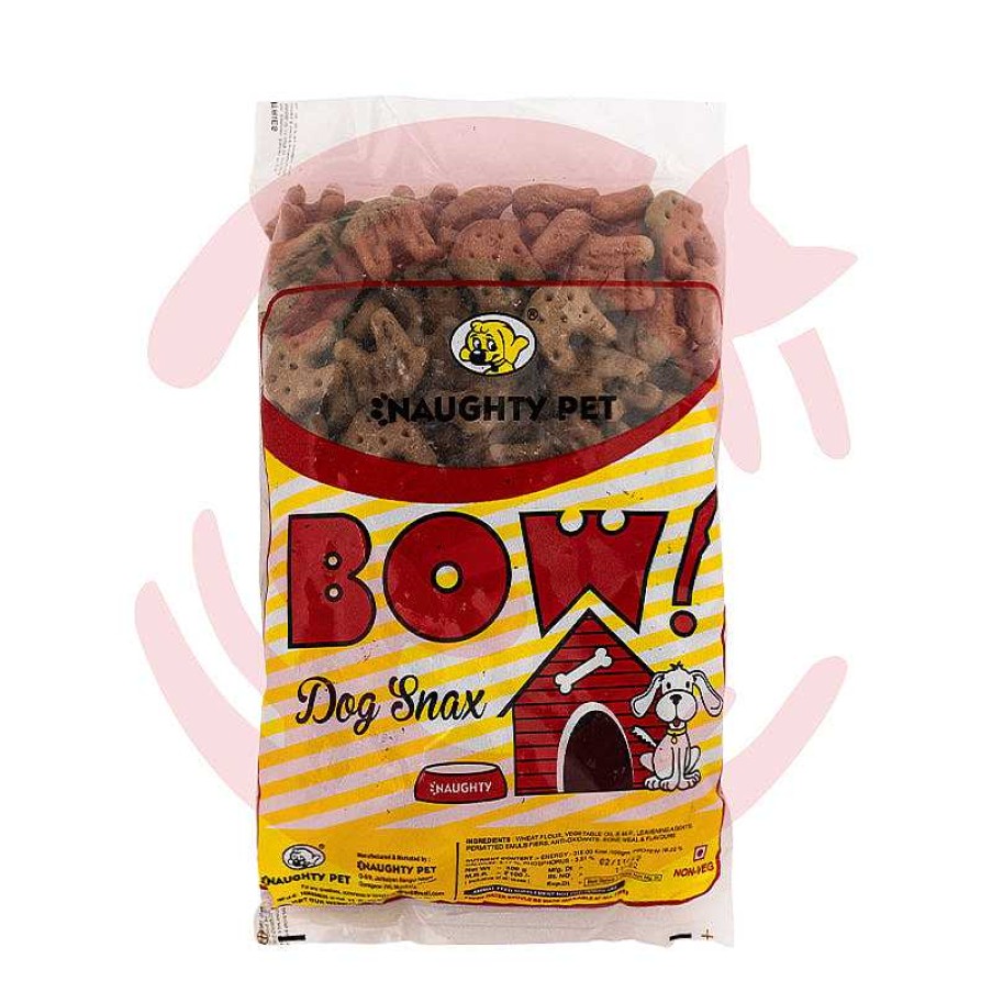 Dogs Naughty Pet Biscuits & Cookies | Naughty Pet Dog Treats - "Bow" Biscuits (500G)