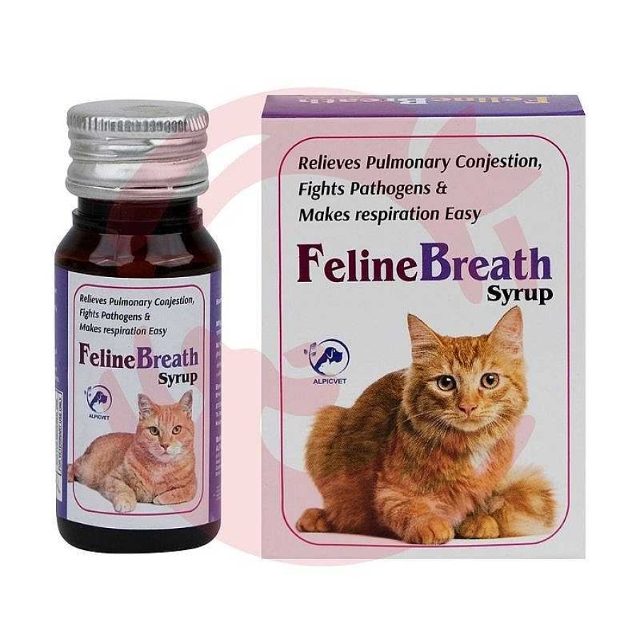 Cats Alpicvet Vitamins & Supplements | Alpicvet Feline Breath Syrup For Cats (30Ml)