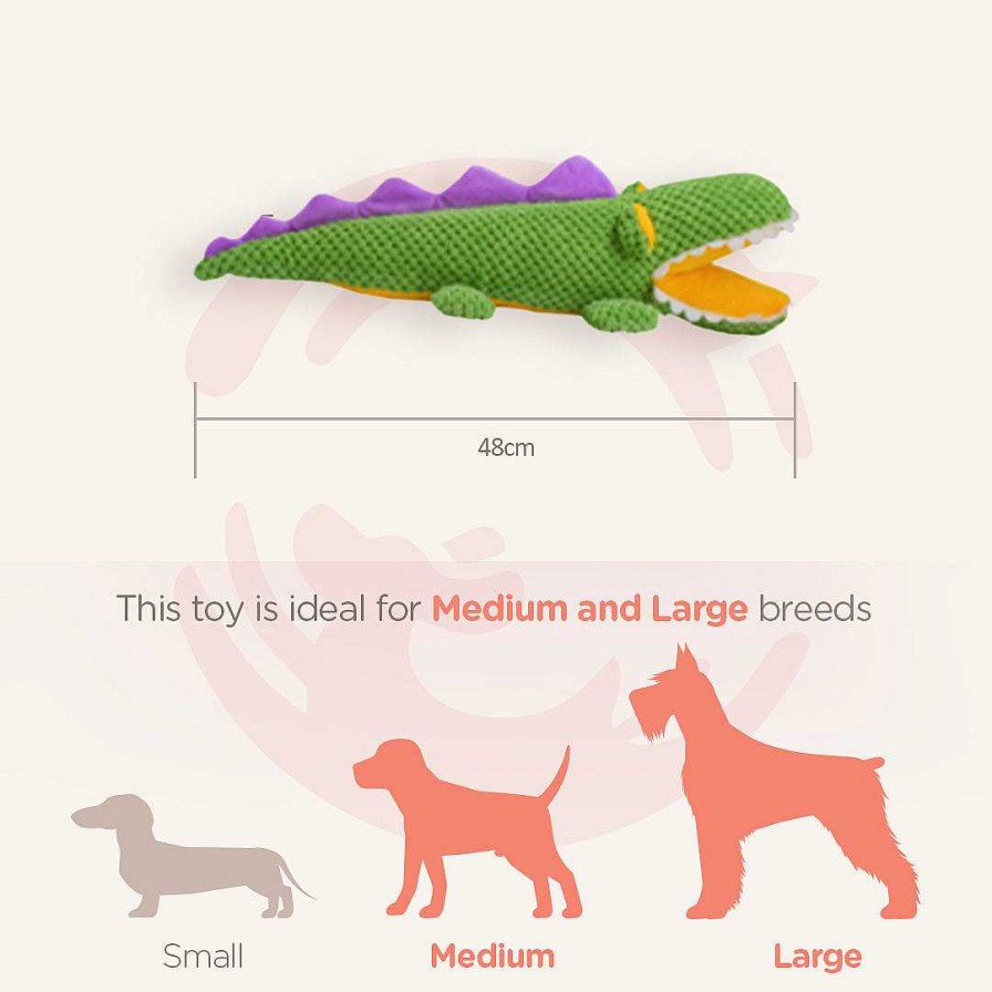 Dogs Barkbutler Toys | Barkbutler Dog Toys - Aly The Gator (Medium/Large Breeds)