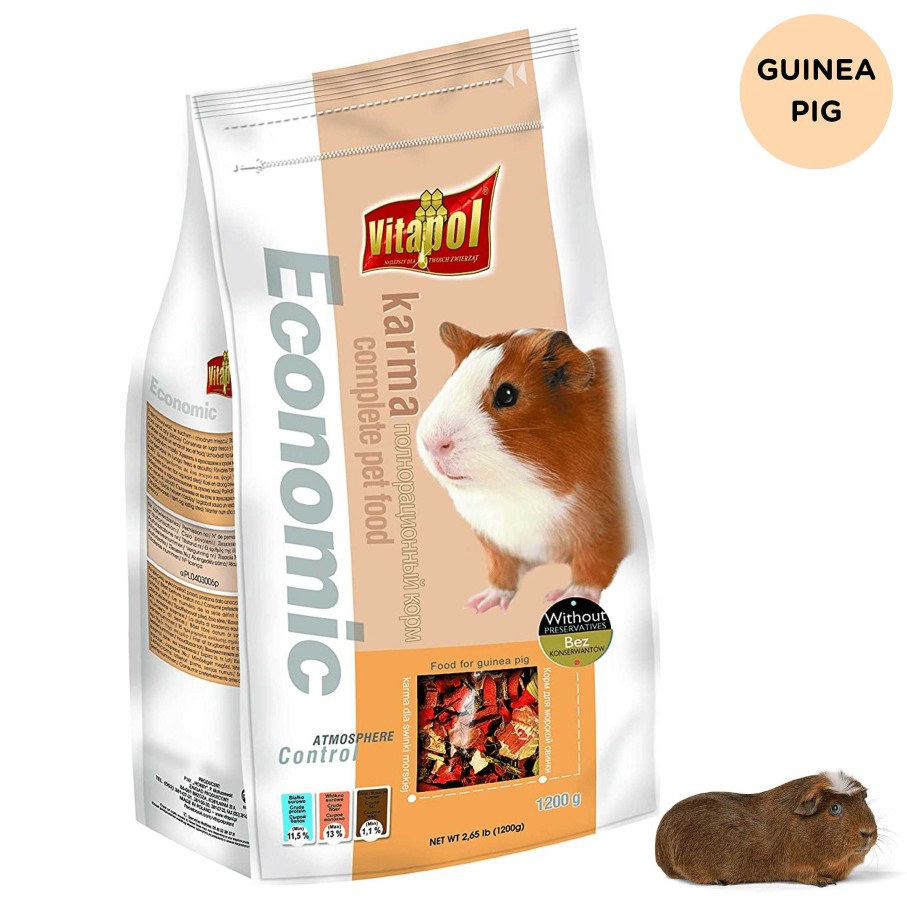 Small Animals Vitapol Pellets | Vitapol Economic Food For Guinea Pigs (1.2Kg)