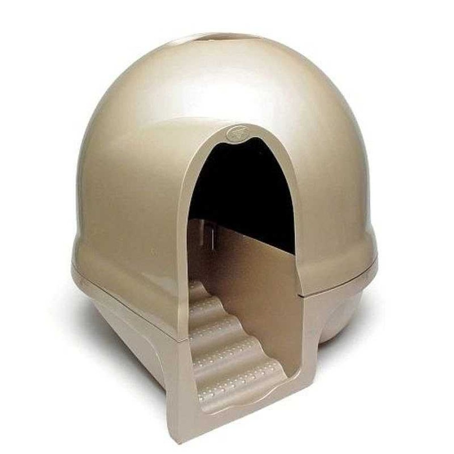 Cats Petmate Cat Litter Trays | Petmate Cleanstep Litter Dome - Titanium