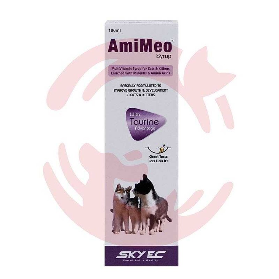 Cats Sky EC Vitamins & Supplements | Sky Ec Amimeo Syrup For Cats And Kittens (100Ml)