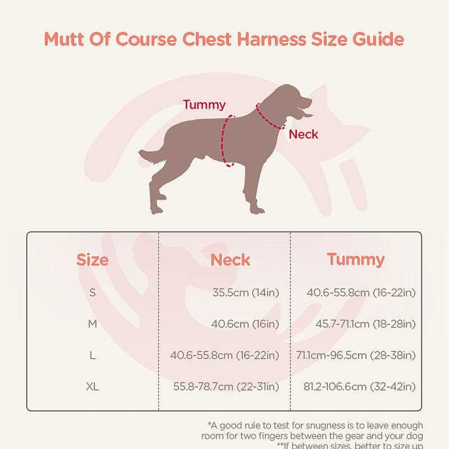 Dogs Mutt Of Course Harnesses | Mutt Of Course Chest Harness For Dogs - Candy Barr