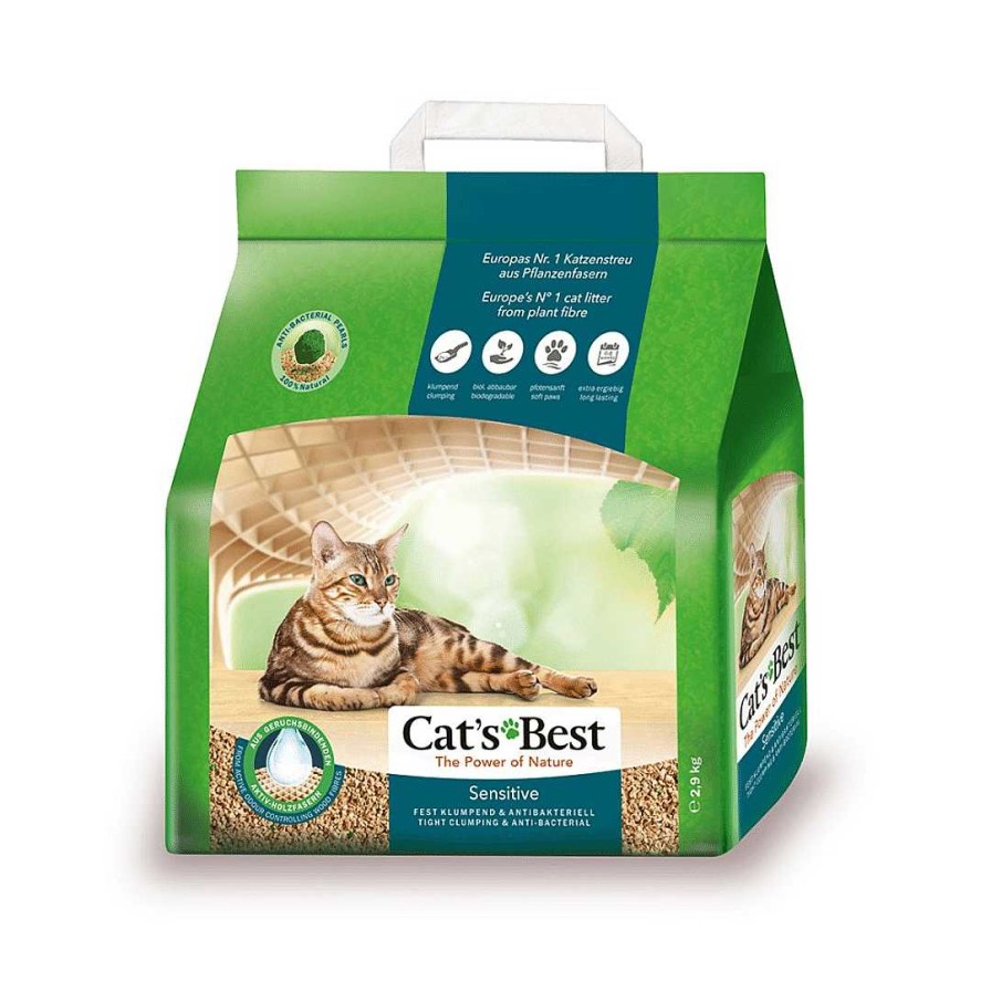 Cats Cats Best Cat Litter | Cat'S Best Cat Litter - Sensitive (Firm Clumping & Antibacterial) - 2.9Kg