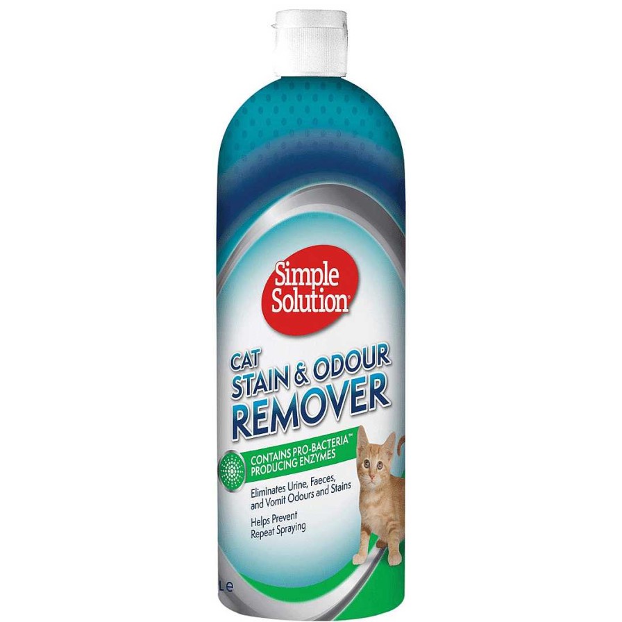 Cats Simple Solution Cleaners & Deordorisers | Simple Solution - Cat Stain & Odour Remover - 1L