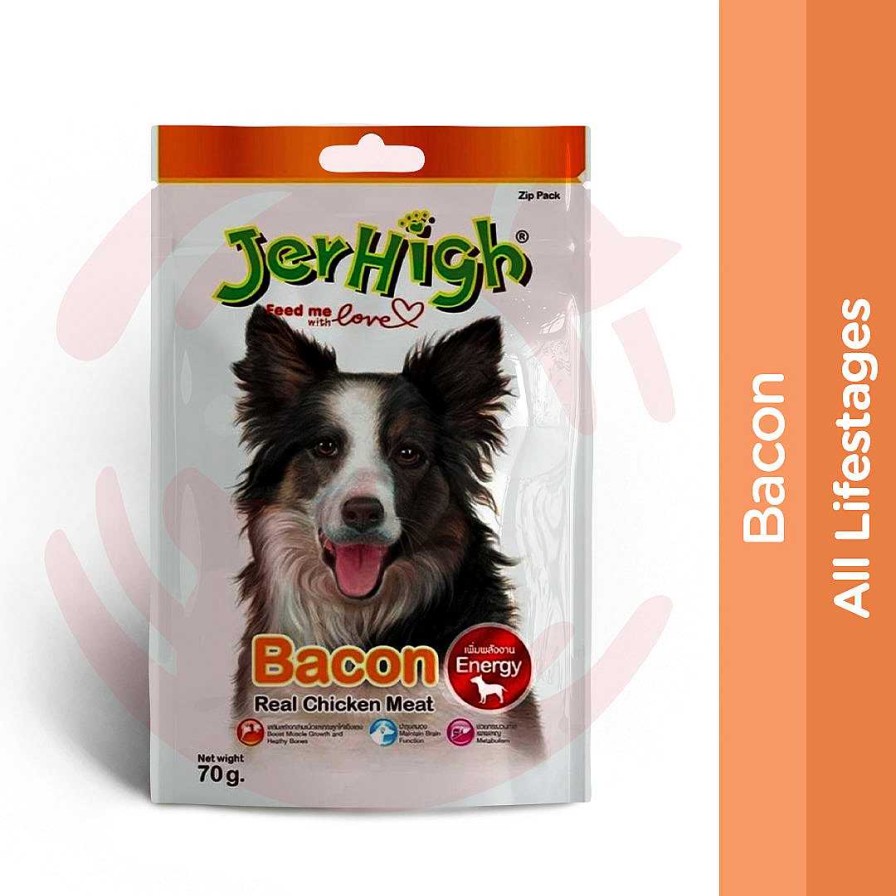 Dogs JerHigh Jerkies | Jerhigh Dog Treats - Bacon