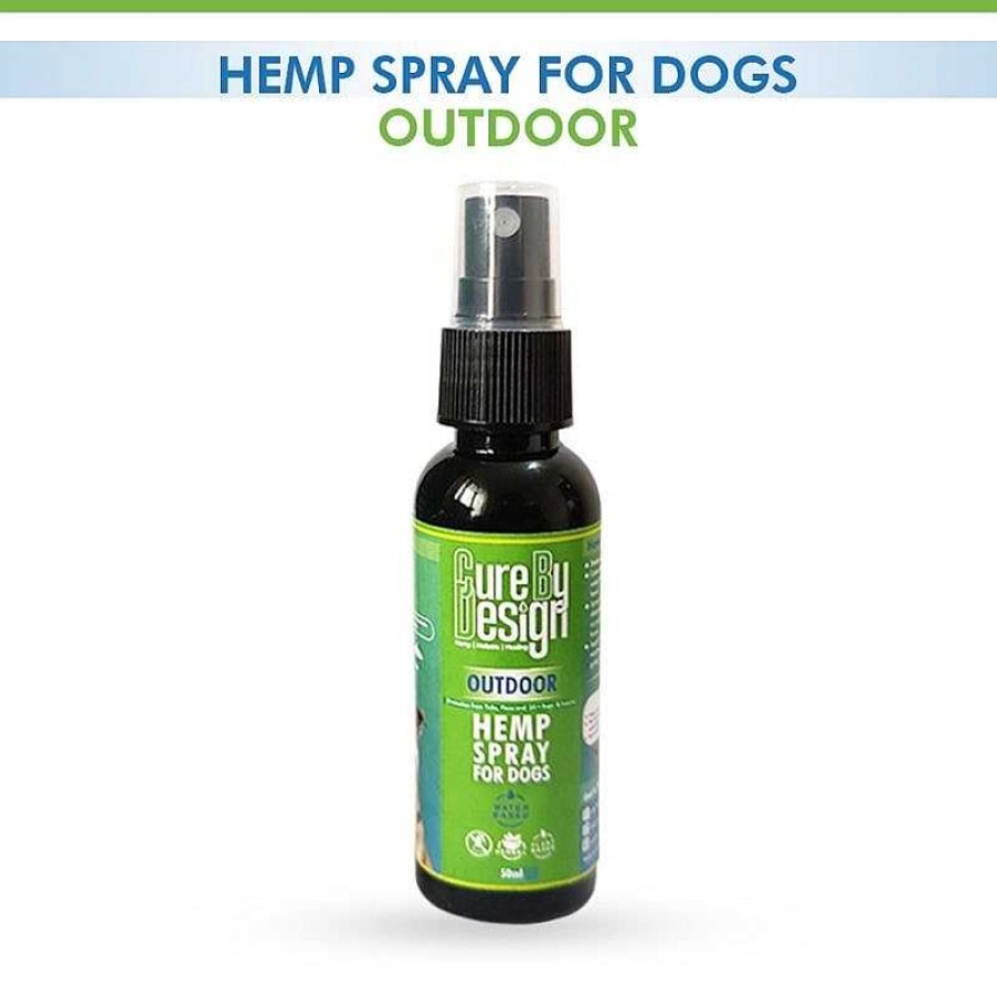 Dogs Cure By Design Flea & Tick | Cure By Design Hemp Spray For Dogs - Outdoor (50Ml)