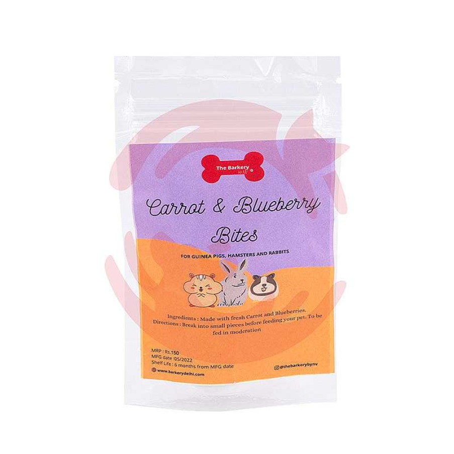 Small Animals The Barkery by NV Small Animal Treats | The Barkery By Nv Treats For Guinea Pigs, Rabbits & Hamsters - Carrot & Blueberry Bites (20G)