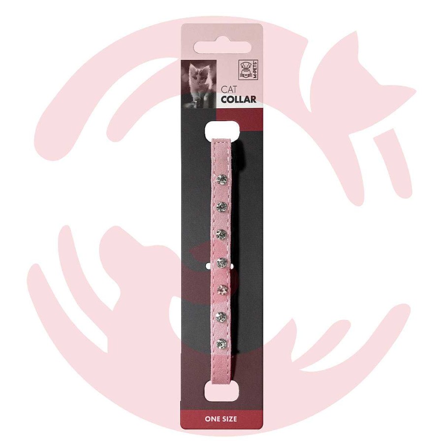 Cats M-Pets Cat Collars | M-Pets Cat Collar - Diamond - Pink