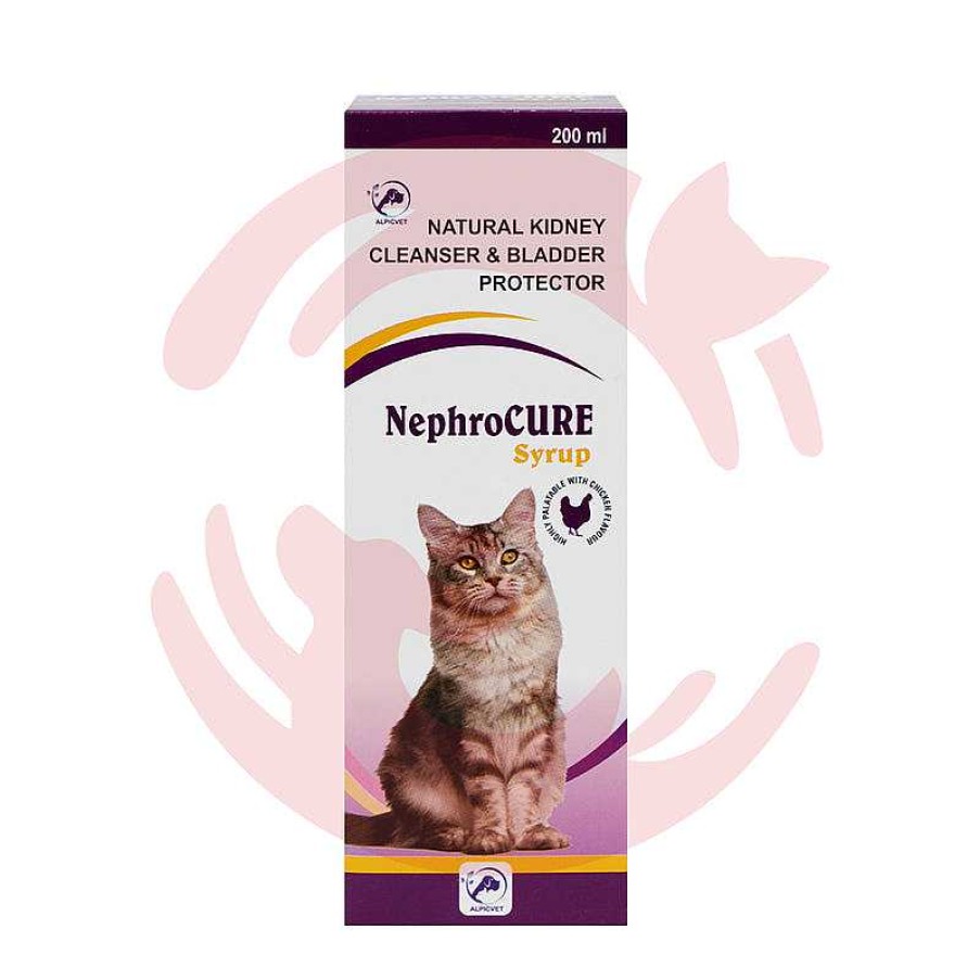 Dogs Alpicvet Vitamins & Supplements | Alpicvet Nephrocure Kidney Care Syrup For Dogs And Cats - Chicken Flavour (200Ml)