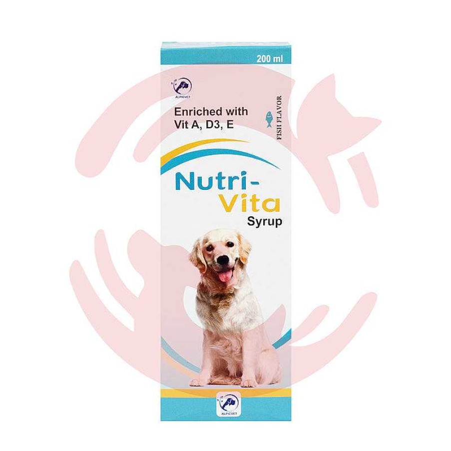 Dogs Alpicvet Vitamins & Supplements | Alpicvet Nutri-Vita Syrup For Dogs And Cats - Fish Flavour (200Ml)