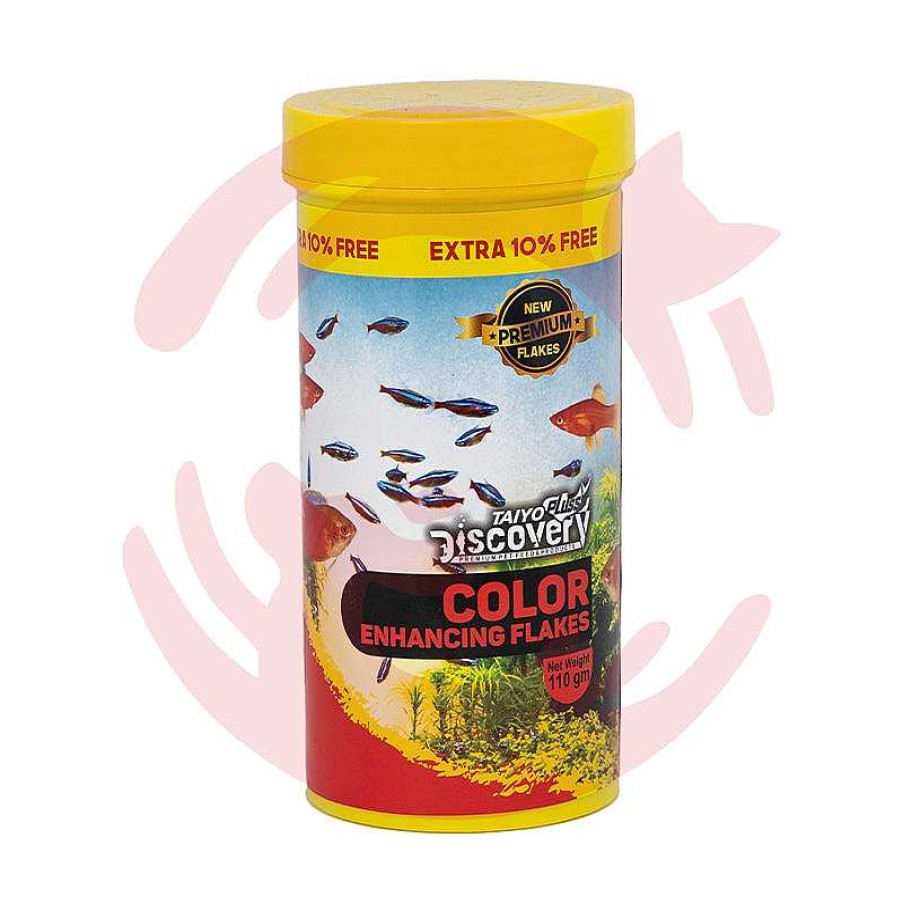 Fishes & Turtles Taiyo Pluss Discovery Flakes | Taiyo Pluss Discovery Fish Food - Colour Enhancing Flakes