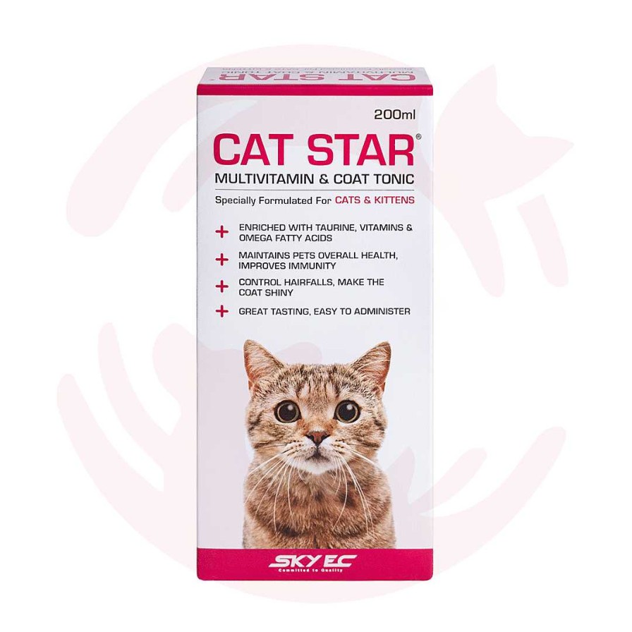 Cats Sky EC Vitamins & Supplements | Sky Ec Supplements For Cats - Cat Star® Multivitamin & Coat Tonic For Cats