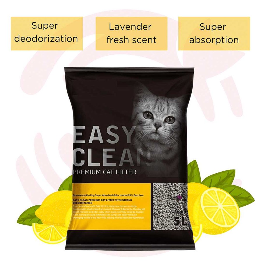 Cats Emily Pets Cat Litter | Emily Pets Premium Bentonite Cat Litter - Lemon