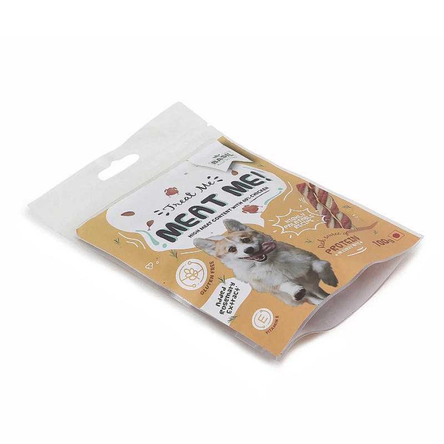 Dogs Basil Soft & Chewy Treats | Basil Dog Treats - Meet Me Sticks (100G)