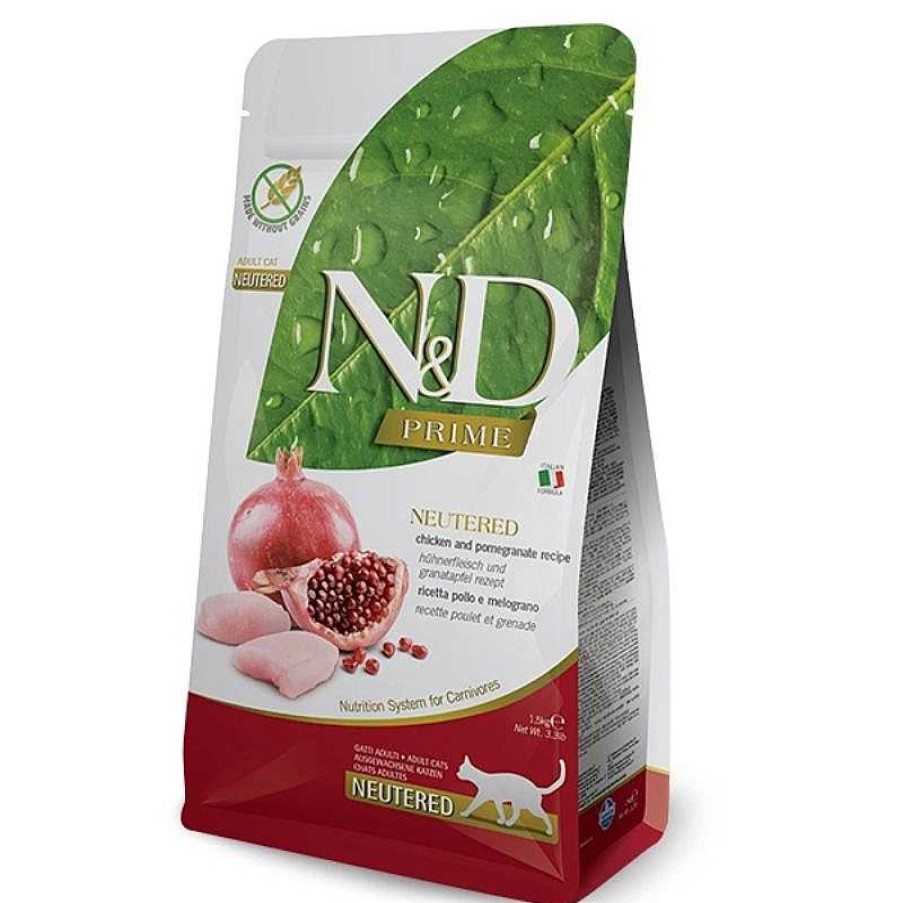 Cats Farmina Dry Food | Farmina Dry Food - N&D Prime Cat Chicken & Pomegranate Neutered Adult