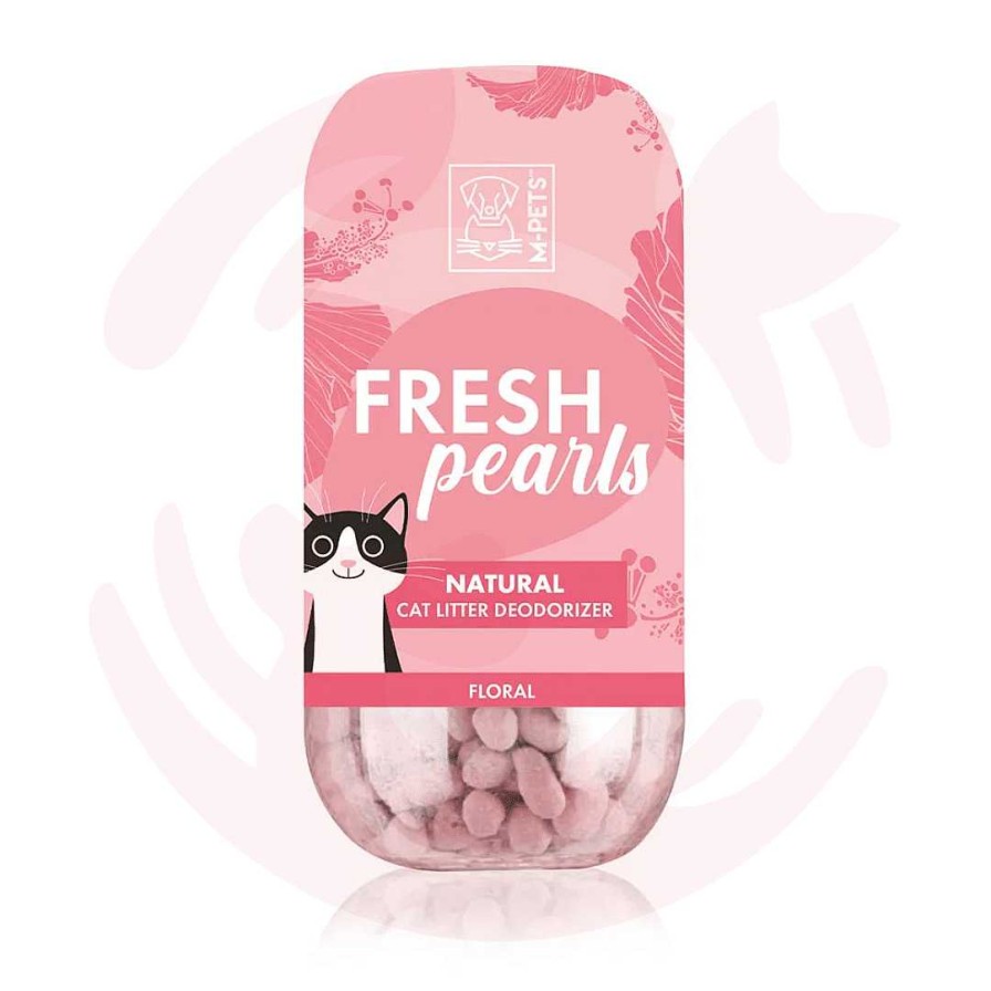 Cats M-Pets Cleaners & Deordorisers | M-Pets - Fresh Pearls Natural Cat Litter Deodoriser - Floral - 450Ml