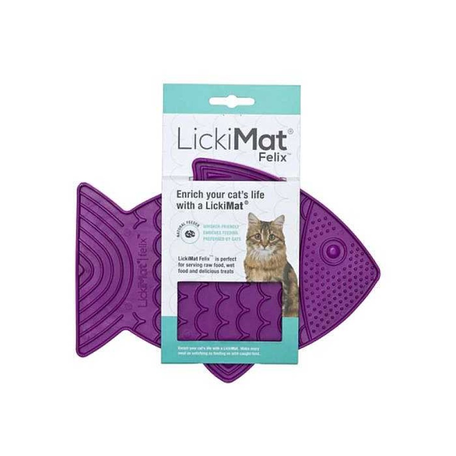 Cats LickiMat Dinning Accessories | Lickimat Slow Feeder For Cats - Felix