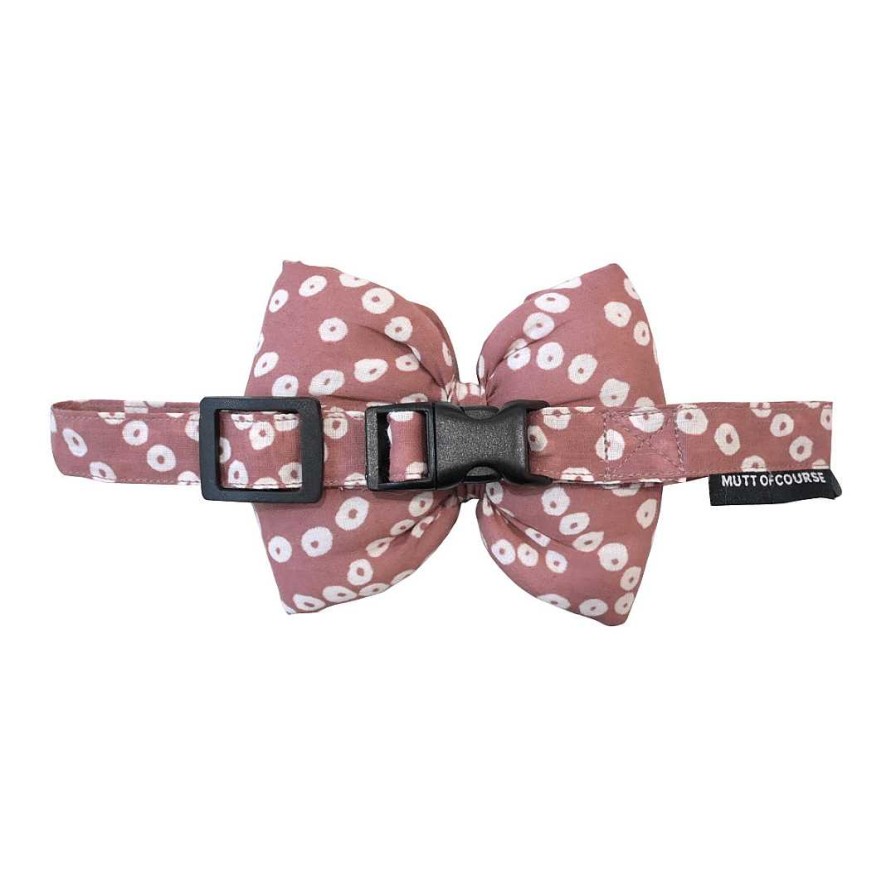 Dogs Mutt Of Course Bows & Bandanas | Mutt Of Course Bow Tie For Dogs - Salmon Dotty