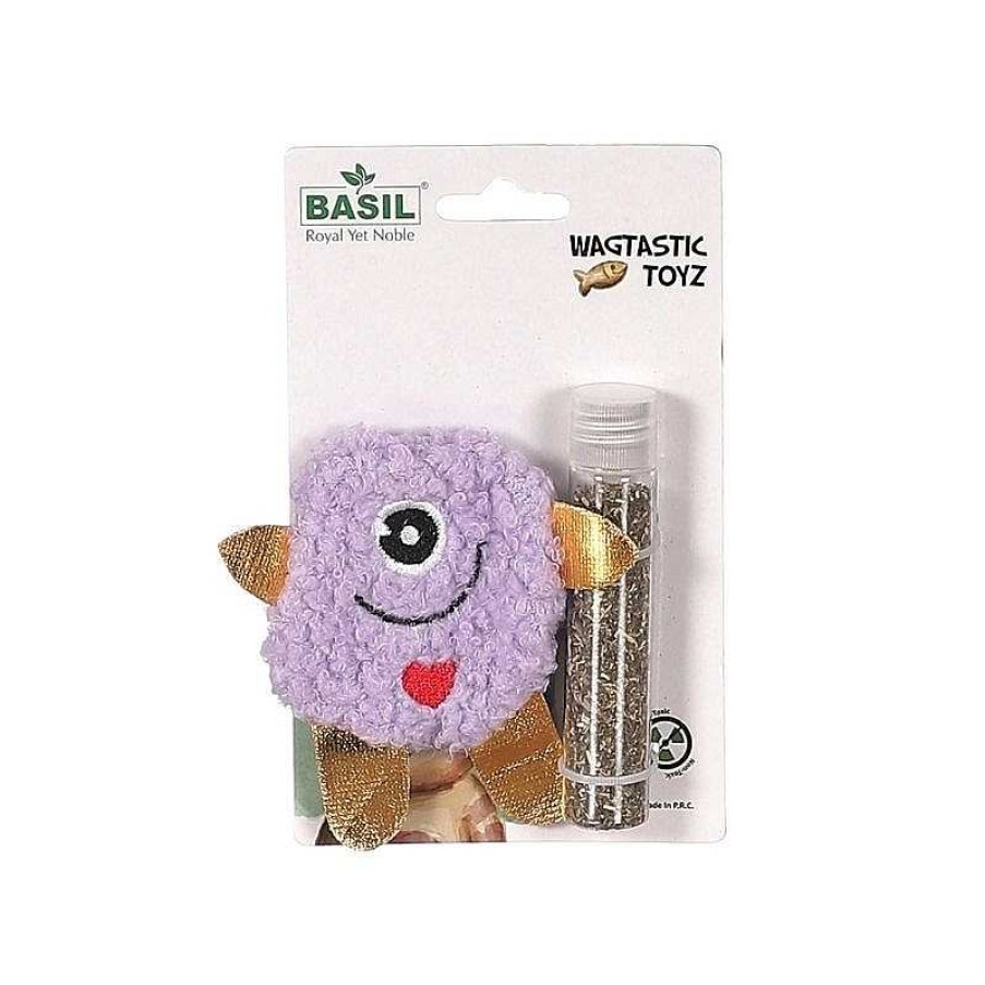 Cats Basil Toys | Basil Cat Toys - Cat Plush Toy With Catnip (Purple)