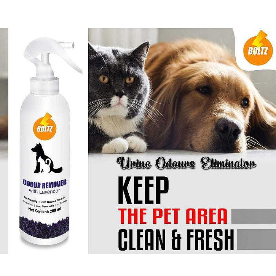 Cats Boltz Cleaners & Deordorisers | Boltz Odour And Urine Smell Remover For Cats And Dogs (Lavender)