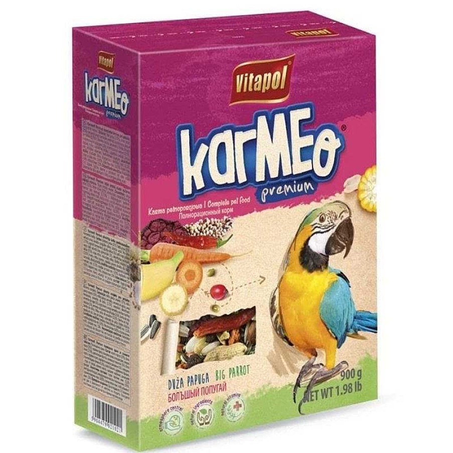 Birds Vitapol | Vitapol Karmeo Premium Food For Big Parrots (900G)