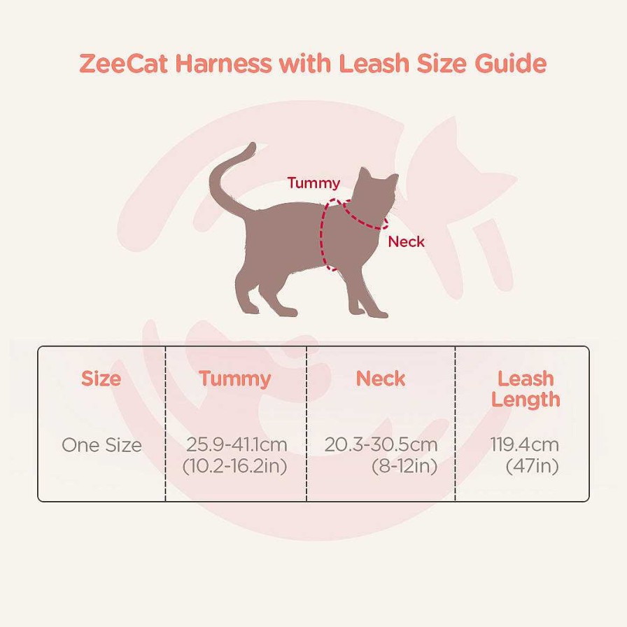 Cats ZeeCat Cat Harness & Leash | Zeecat Harness & Leash Set - Prisma