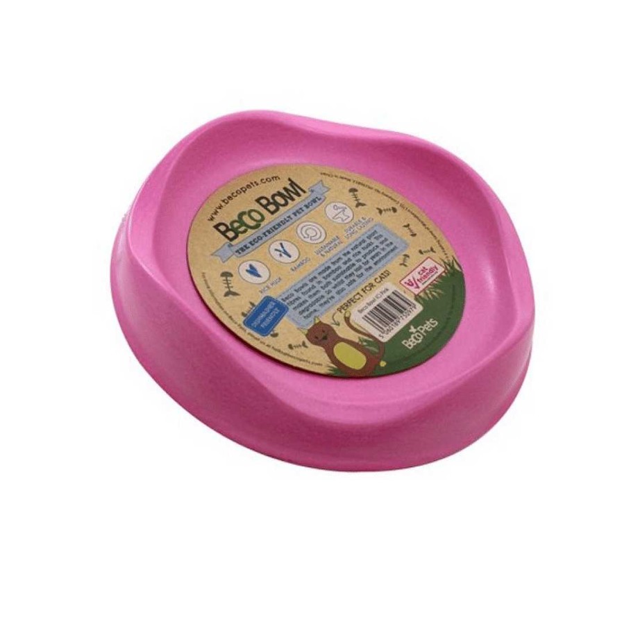 Cats Becopets Dinning Accessories | Becopets Bamboo Cat Bowl - Pink