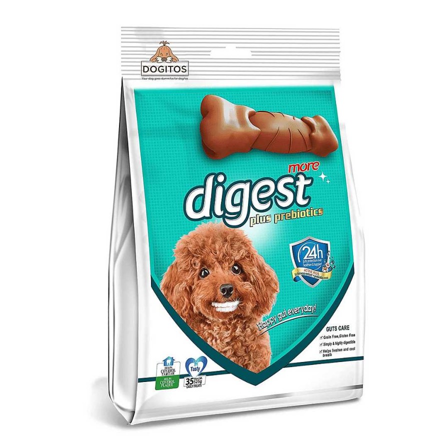 Dogs Gnawlers Dental Treats | Gnawlers Dental Dog Treats - Digest More Plus Prebiotics Chew Bone