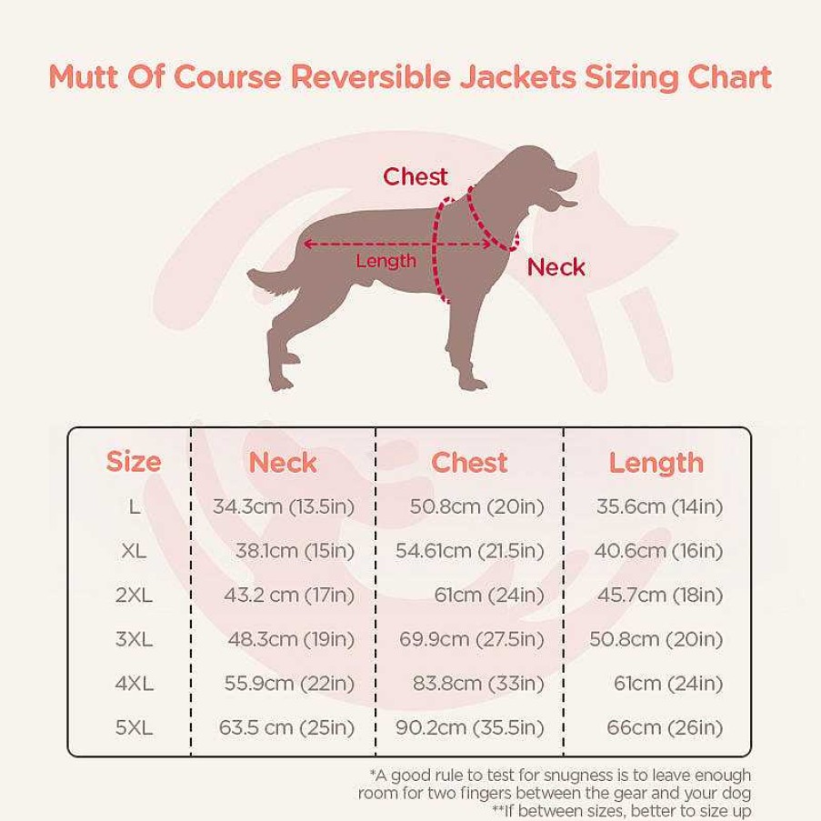 Dogs Mutt Of Course Sweaters, Raincoats & Shoes | Mutt Of Course Reversible Dog Jacket (Wind And Waterproof) - Rustic Orange