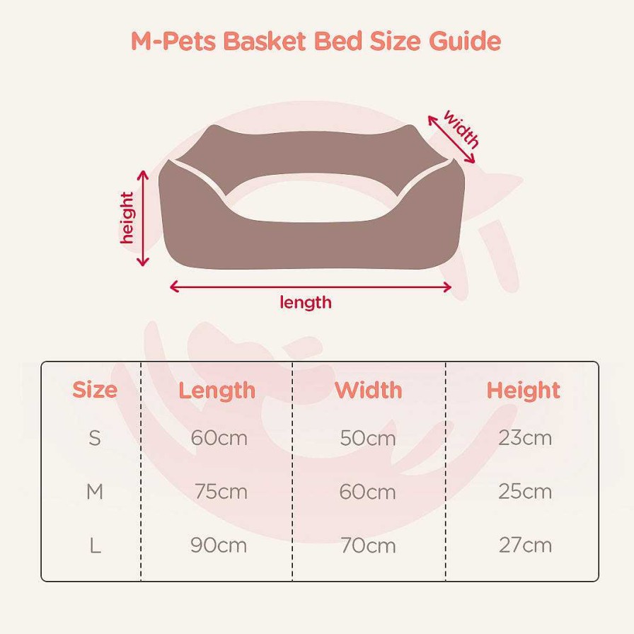 Dogs M-Pets Bedding | M-Pets Moon Basket Bed For Dogs