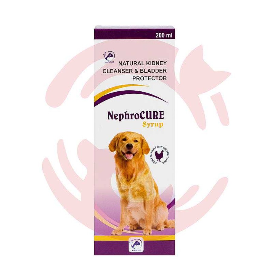 Dogs Alpicvet Vitamins & Supplements | Alpicvet Nephrocure Kidney Care Syrup For Dogs And Cats - Chicken Flavour (200Ml)