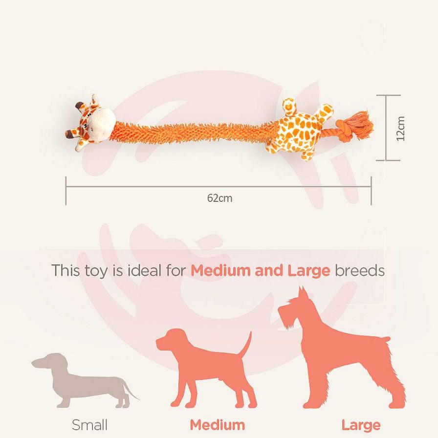 Dogs Barkbutler Toys | Barkbutler Dog Toys - Garry The Giraffe (Medium/Large Breeds)