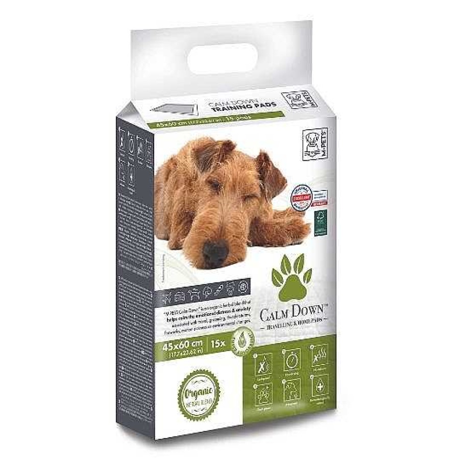 Dogs M-Pets Cleaning & Potty | M-Pets Calm Down Puppy Training & Travelling Pads (45 X 60Cm) - 15Pcs